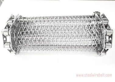 سلسلة الحافة الفولاذ المقاوم للصدأ شبكة أسلاك الحزام الناقل 20-100m طول مكافحة حمض