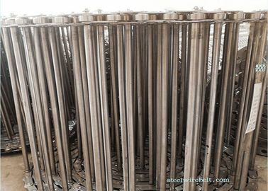 نوع سلسلة الجفاف الفولاذ المقاوم للصدأ حزام الأسلاك ، الحزام الناقل شبكة معدنية