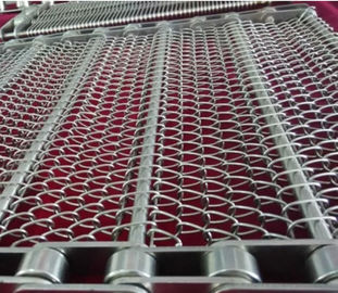 304/201 الفولاذ المقاوم للصدأ شبكة حزام مقاومة للحرارة عالية الدقة ISO9001